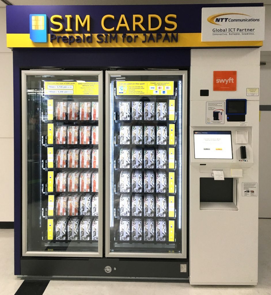 SIM card vending machine